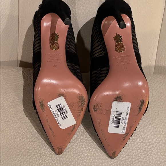 Aquazzura black bootie, black mesh. Size 38. - Picture 9 of 9